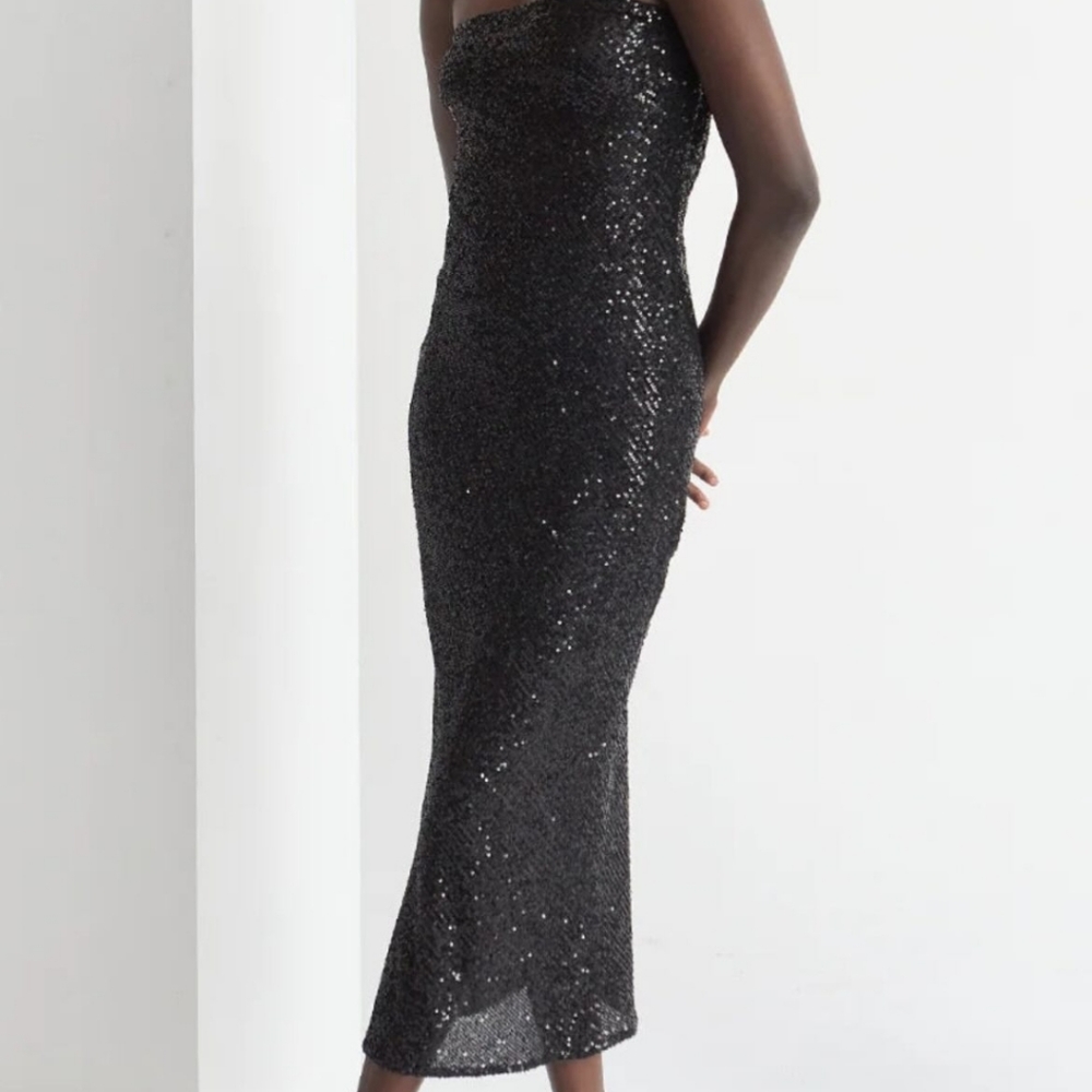 Sequin black dress